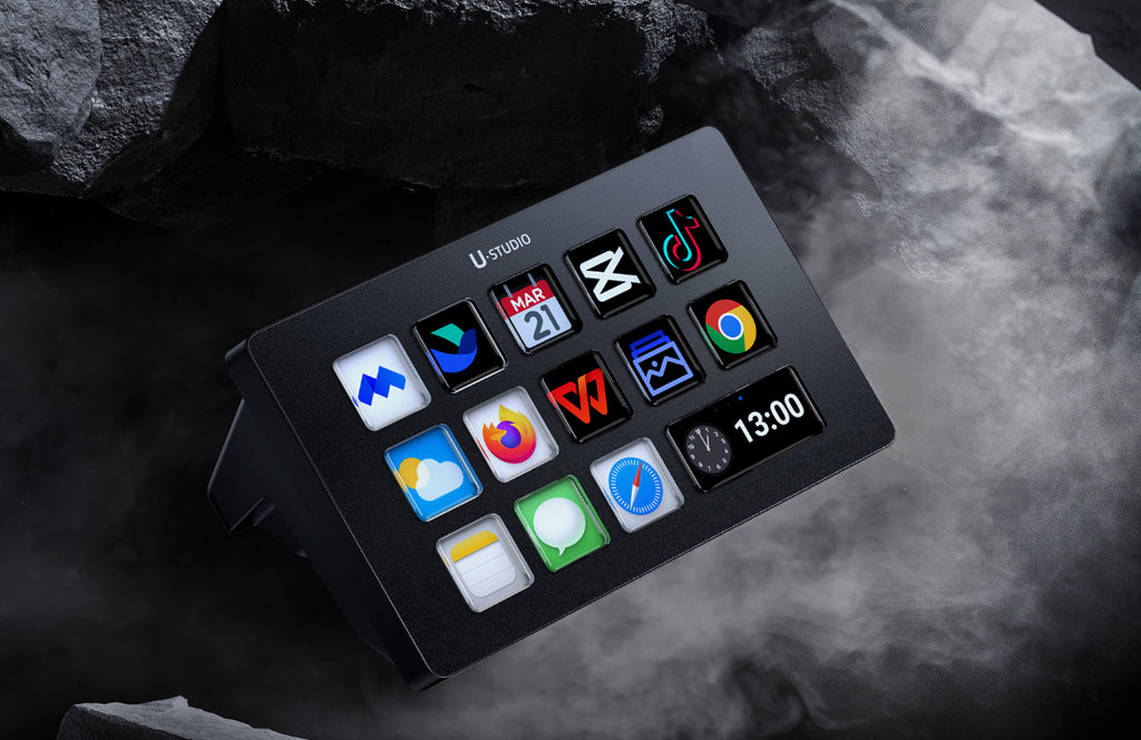 U-Studio control surface with customizable app shortcuts